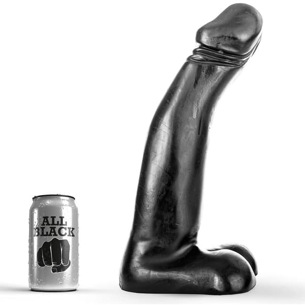 All Black - Realistisk Black Fisting Dildo 29 Cm