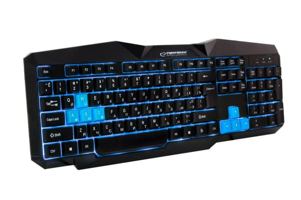 Esperanza kablet tastatur. Gaming Led Usb Tirions Blue Ua
