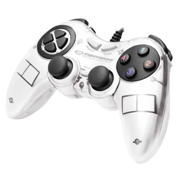 Esperanza Gamepad PC Usb Fighter valkoinen