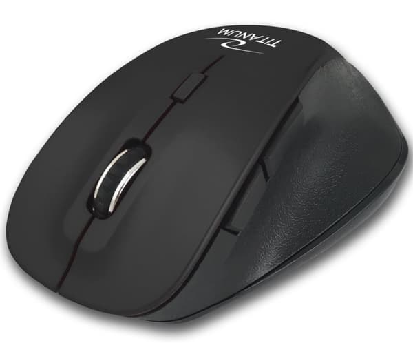 Titanum Trådløs Bluetooth Optisk Mus 6D Fornax Svart