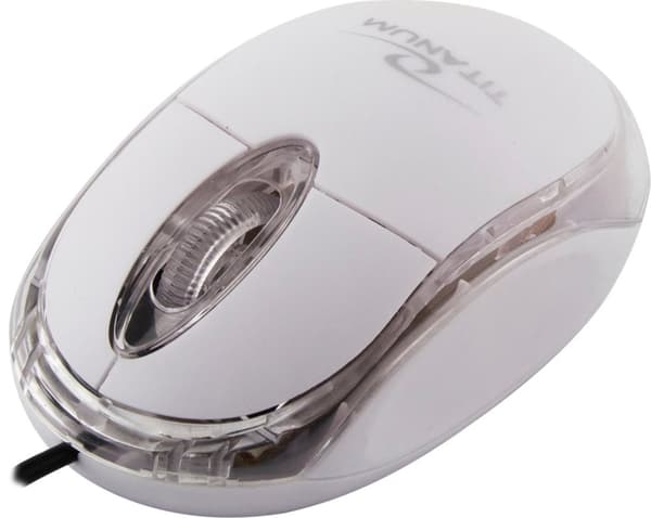 Titanum Raptor 3D trådbunden optisk mus Usb Vit Vit