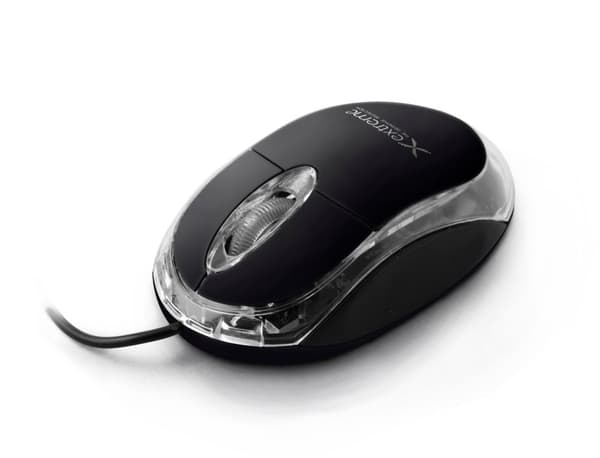 Extreme Camille 3D Kabelført Optisk Mus Usb Sort Sort, Transparent