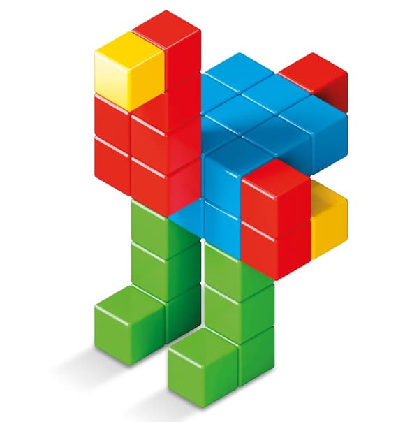 Geomag Magicube Fuldfarve Genbrugskrystal 64 Stk