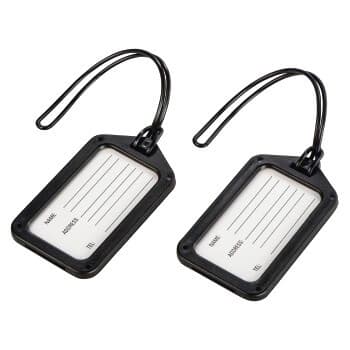 HAMA Bagageskilt 2-pak Sort