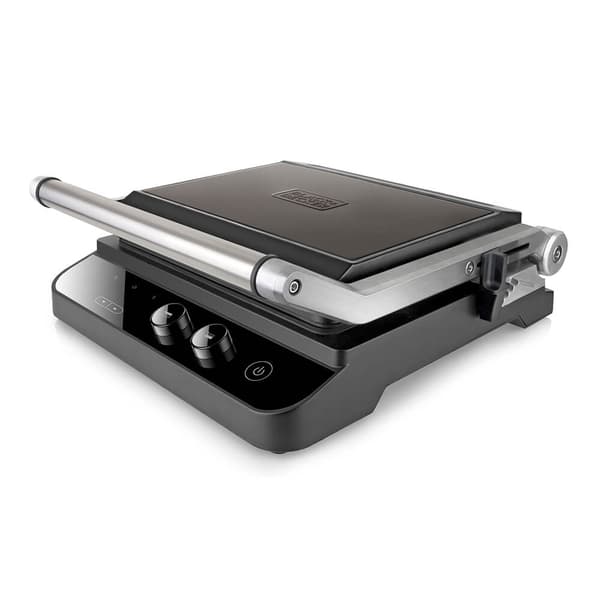BLACK+DECKER Bord Grill Temp Kontroll Ekstra Plater 2000W Børstet