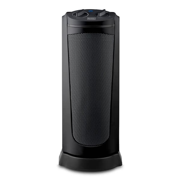 BLACK+DECKER Keramisk Varmeviftetårn 2000W Sort