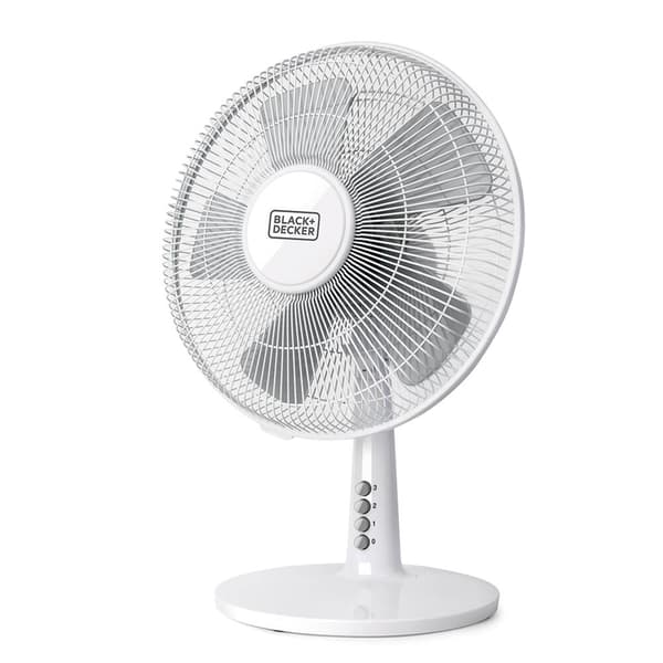 BLACK+DECKER Skrivebordsventilator 5 Blade Hvid