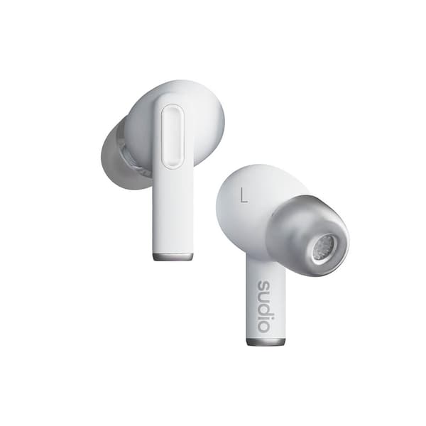 SUDIO Hodetelefon A1 Pro True Wireless ANC Hvit