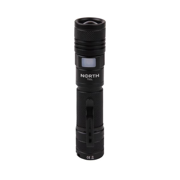 NORTH Taskulamppu 700Lumen Zoom Black Aviation Alumiini 7W