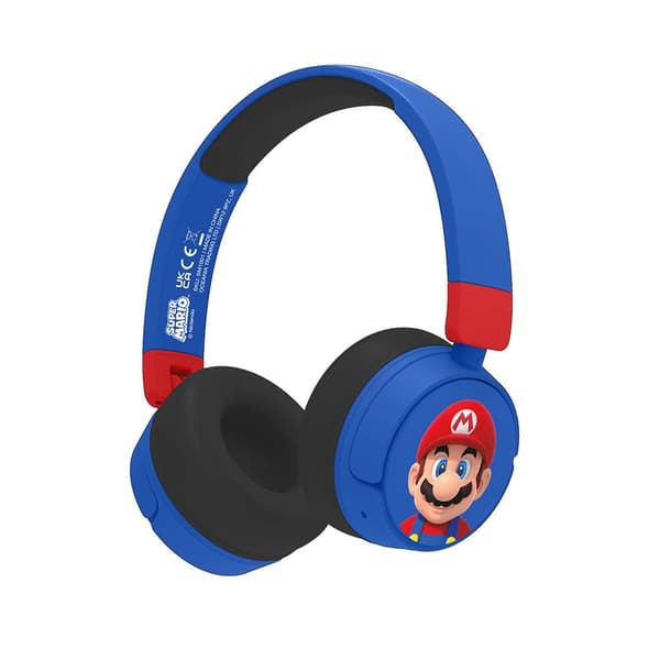 SUPER MARIO Hodetelefon On-Ear Trådløs 85dB/95dB deling Aux