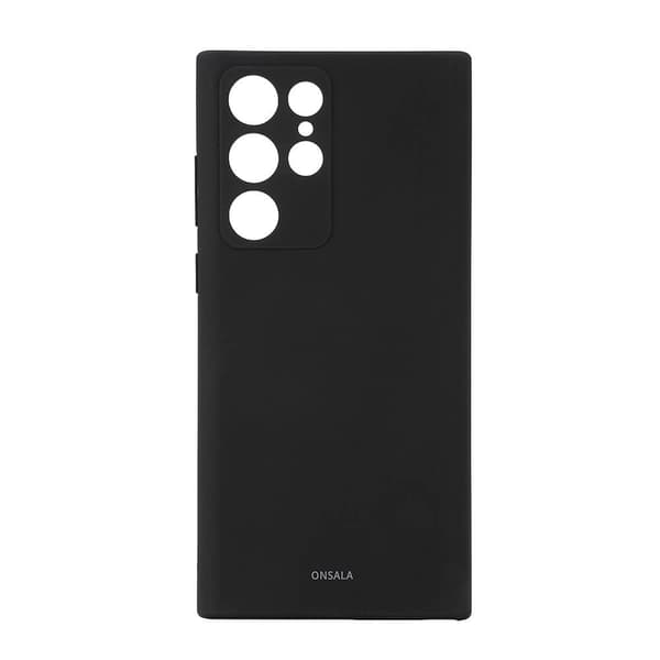 ONSALA Kännykän suojakuori Silikoni Musta Samsung S22 Ultra