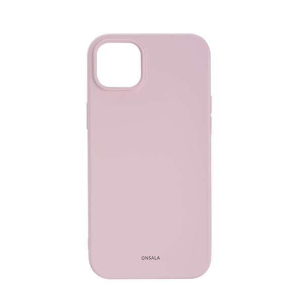 ONSALA Bagcover Silikone iPhone 14 Plus 6,7" Kridtrosa