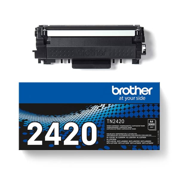 BROTHER Toner TN2420 TN-2420 Sort