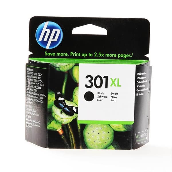 HP Ink CH563EE 301XL Sort