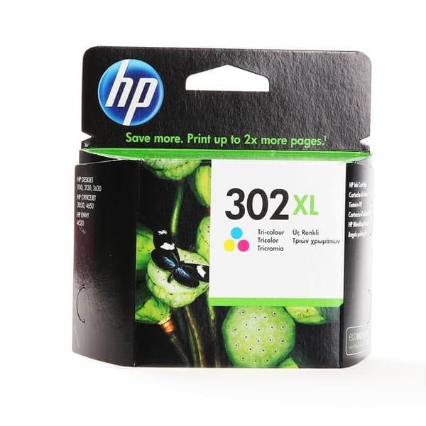 HP Ink F6U67AE 302XL Tre-farvet