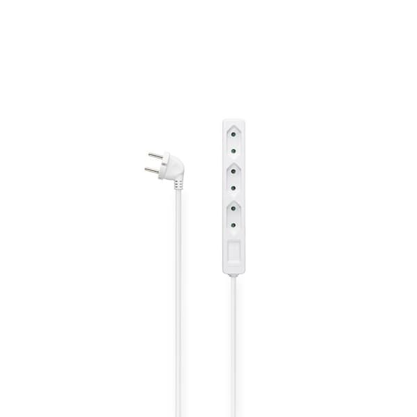 Hama Power Strip 3-veis 2,5m Hvit