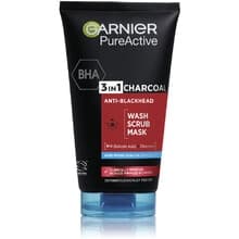 GARNIER - 3v1 Black Pure Active (Intensive Charcoal Anti-Blackhead) 150ml 150ml