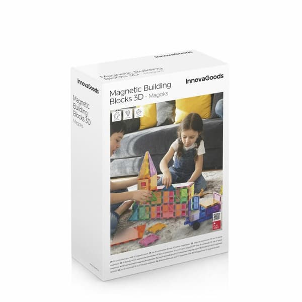 Magnetiske 3D-byggeklodser Magoks InnovaGoods 57 Dele