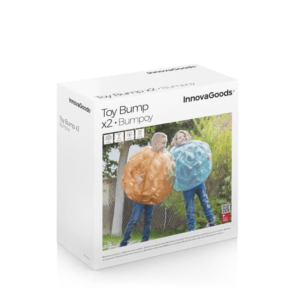 Gigantisk oppblåsbar bumperball Bumpoy InnovaGoods 2 enheter