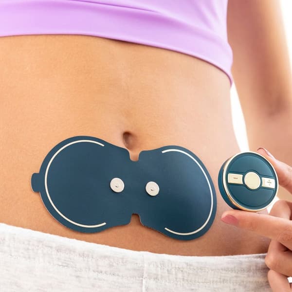 Erstatningsplastre for den avslappende menstruasjonsmassasjeren Moonlief InnovaGoods (Pakke med 2)