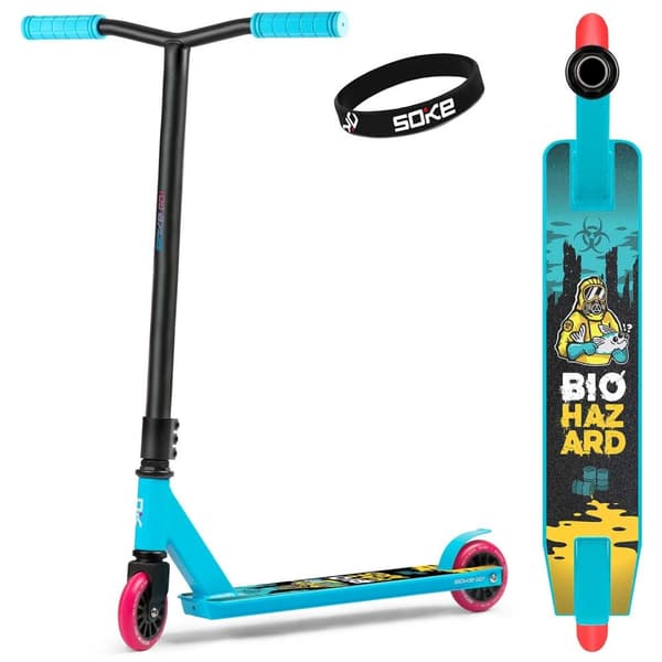 Turkoosi Trick Scooter SOKE GO!