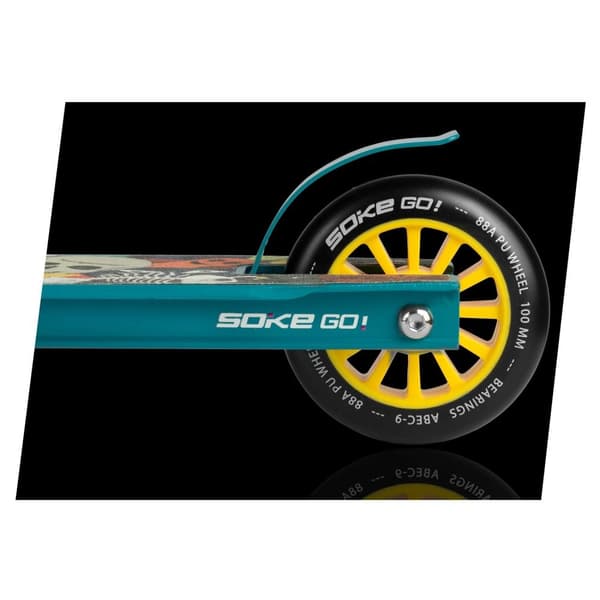 Gula hjul till sparkcykel 100 mm (2-pack)