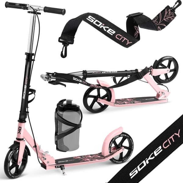 Byscooter Soke Svart/Rosa