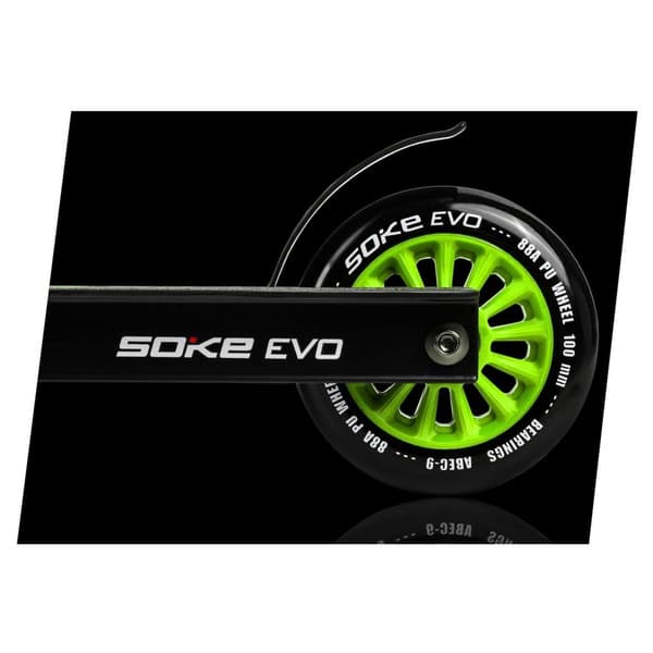 Gröna hjul till sparkcykel 100 mm, 2-pack