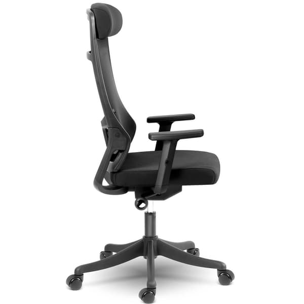 Ergonominen työtuoli mikroverkolla, Sofotel Brema, musta
