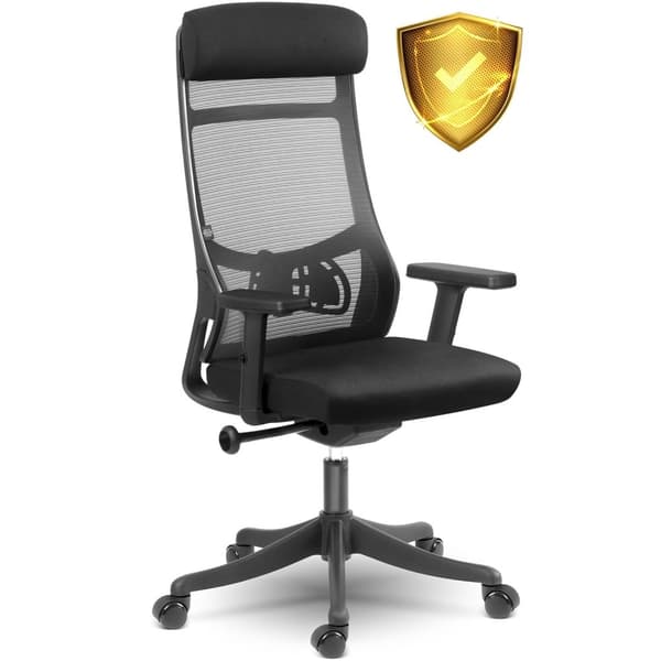 Ergonominen työtuoli mikroverkolla, Sofotel Brema, musta