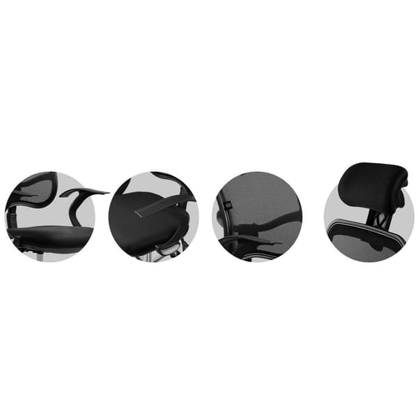 Ergonomisk kontorstol med Micro Mesh - Sofotel Ryga Sort