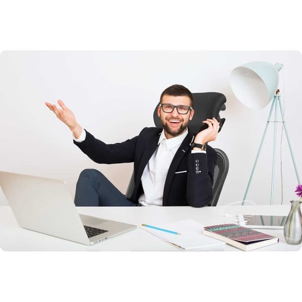 Ergonomisk kontorstol med Micro Mesh - Sofotel Ryga Sort