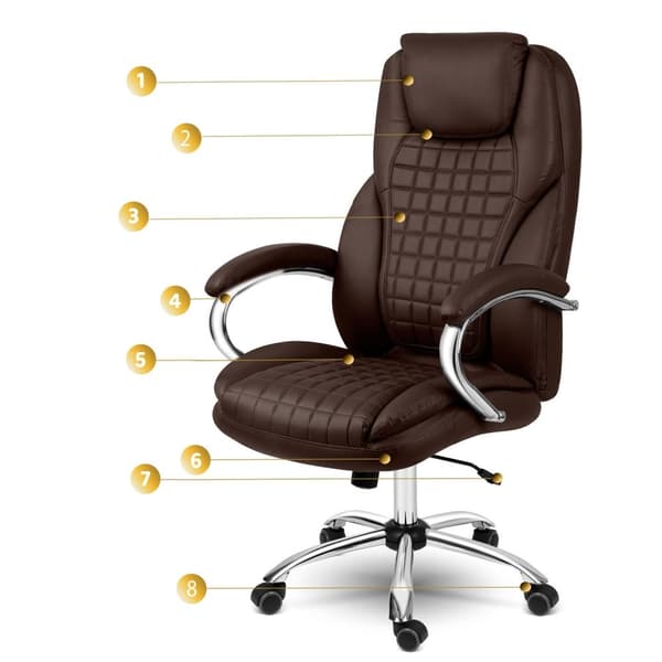 Ergonomisk kontorstol Sofotel Batory - Kastanjebrun