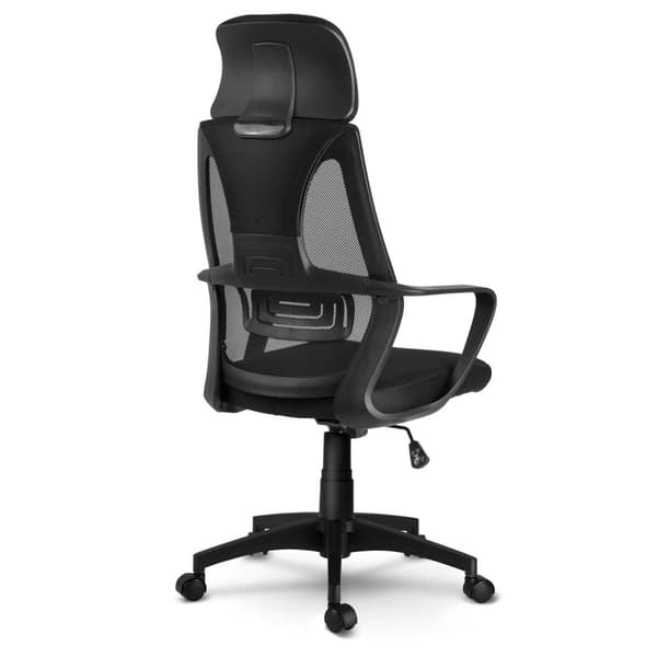 Kontorstol med micro mesh Praga - svart
