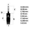 Miniatyrbillede 2 af 2: Krom pneumatisk lift til kontorstol