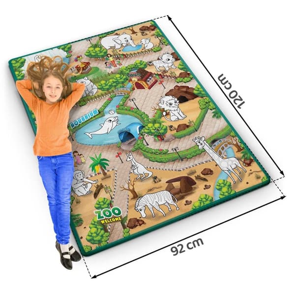 Farverig og fleksibel tegnemåtte 120 x 90 x 0,3 cm Ricokids RK-344