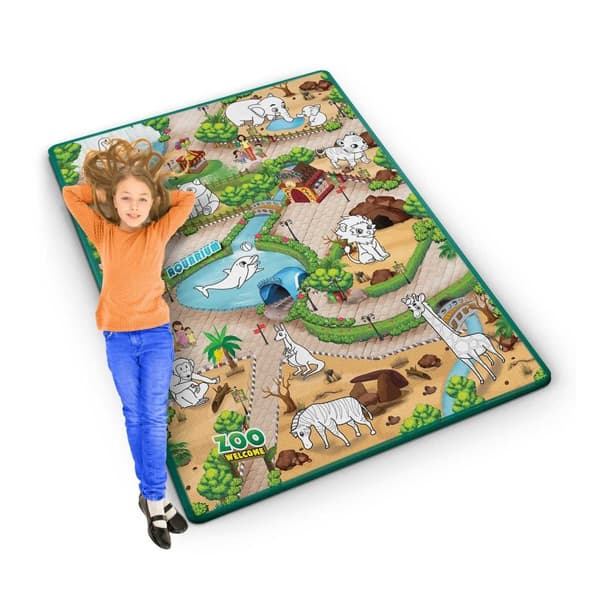 Fargerik og fleksibel tegnematte 120 x 90 x 0,3 cm Ricokids RK-344