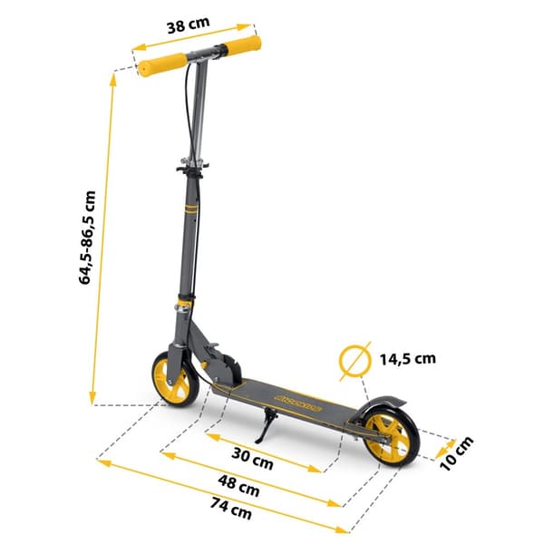 Elscooter Kodi grå-orange Ricokids