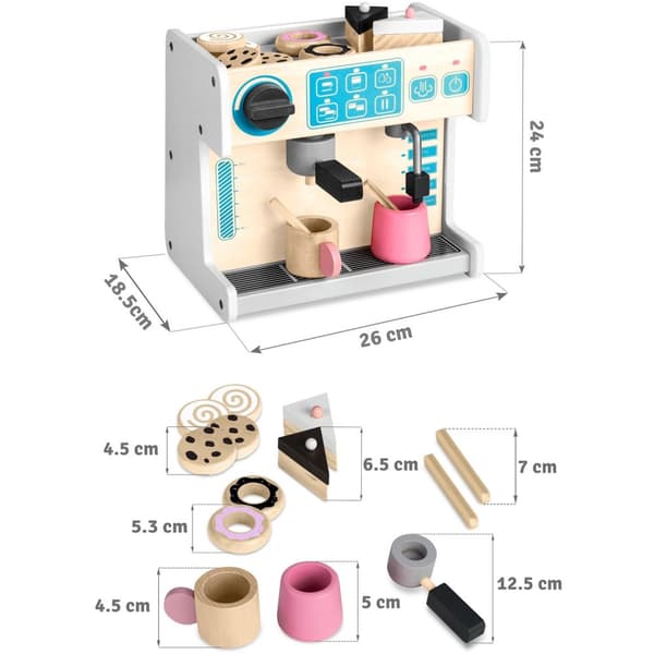 Ricokids 785101 hvid kaffemaskine med espressofunktion""
