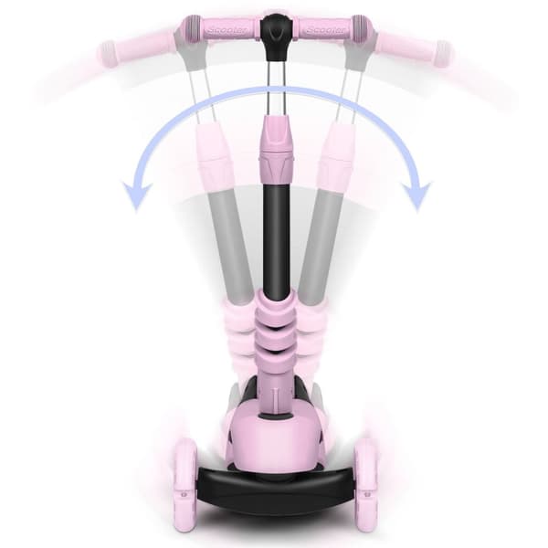 Kolmipyöräinen Scooter Ricokids Cubi - vaaleanpunainen