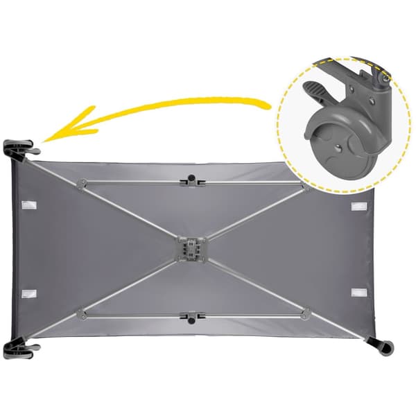 Reiseseng 125 x 65 x 78 cm RK-240 lys grå