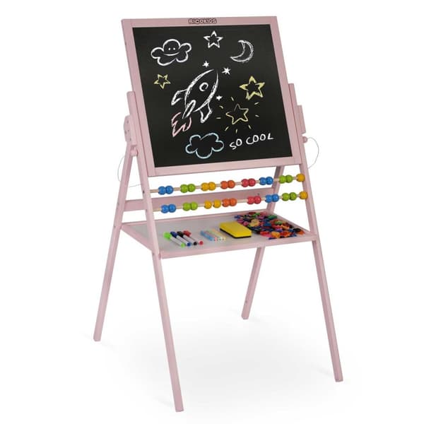 Roterbar magnetisk tavle Ricokids - Rosa