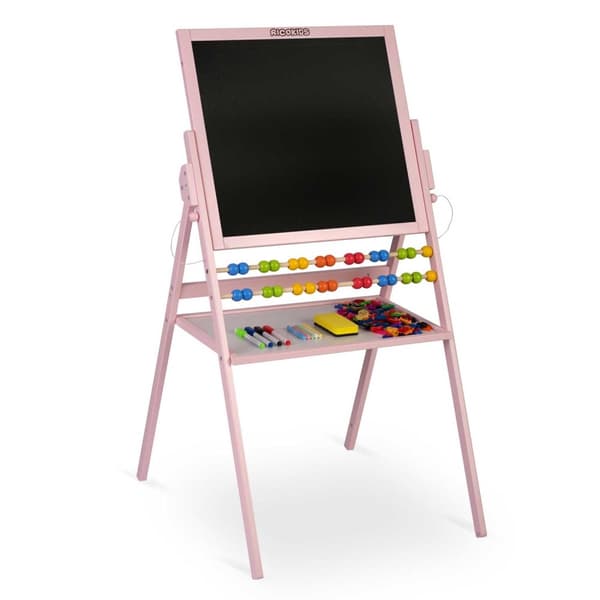 Roterbar magnetisk tavle Ricokids - Rosa
