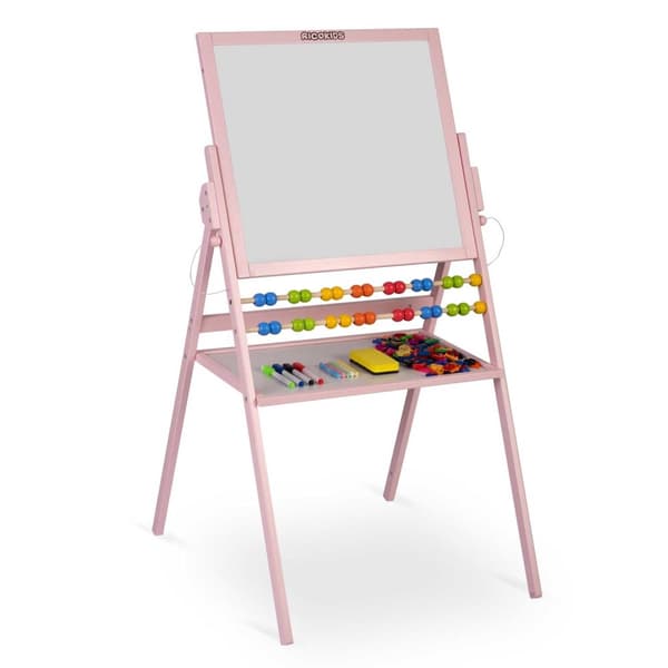 Roterbar magnetisk tavle Ricokids - Rosa
