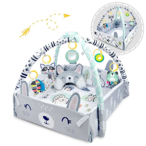 Interaktiv og pedagogisk lekematte 110 x 100 cm Rabbit Ricokids