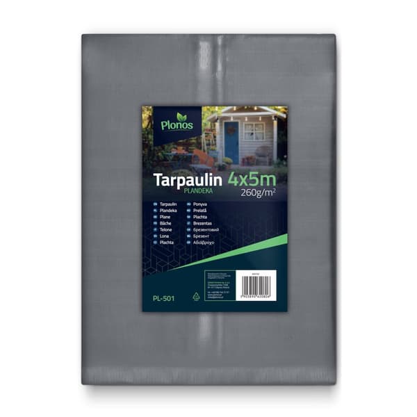 Premium presenning 500 x 400 cm, 260 g/m² - Plonos PL-501