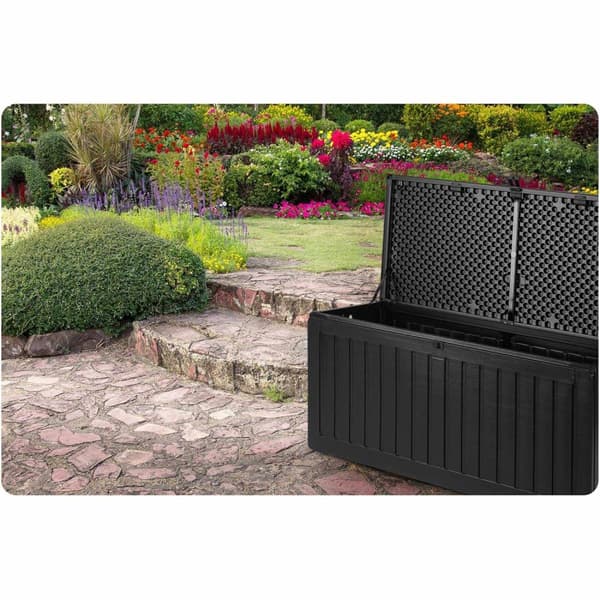 Hagekasse 109 x 51 x 55 cm 270 liter sort