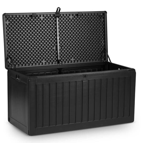 Hagekasse 109 x 51 x 55 cm 270 liter sort