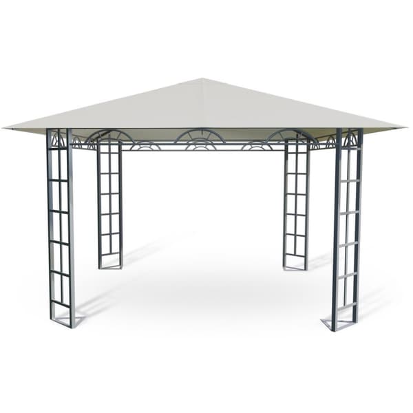 Beige havepavillon, telt 3x3m Plonos 4932