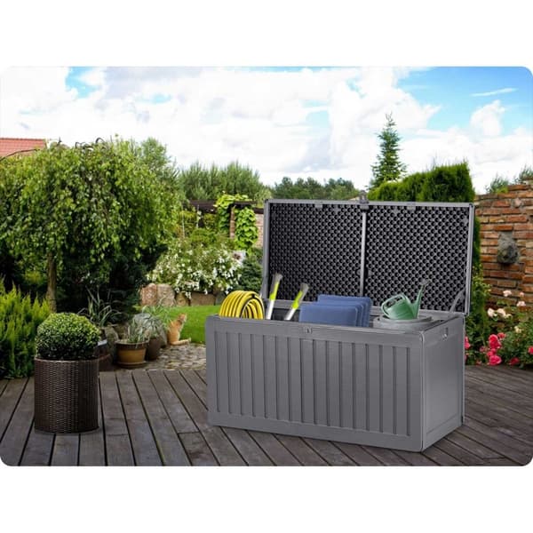 Hagekasse 109 x 51 x 55 cm, 270 liter, grå